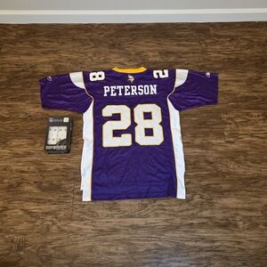 Reebok NFL Adrian Peterson #28 Minnesota Vikings - Men sz Small + Extra